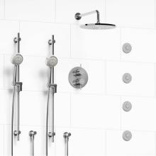 Riobel Canada KIT#783PATMC - Type T/P (thermostatic/pressure balance) 3/4'' double coaxial system with 2 hand shower