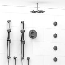 Riobel Canada KIT#783RUTMC-6 - Type T/P (thermostatic/pressure balance) 3/4'' double coaxial system with 2 hand shower