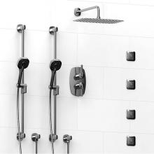 Riobel Canada KIT#783VYC - Type T/P (thermostatic/pressure balance) 3/4'' double coaxial system with 2 hand shower