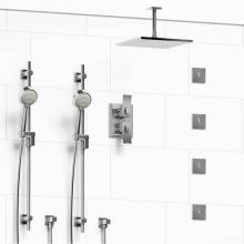 Riobel Canada KIT#783ZOTQC-6 - Type T/P (thermostatic/pressure balance) 3/4'' double coaxial system with 2 hand shower