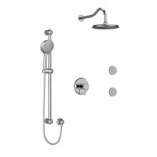 Riobel Canada KIT3545RTC-EX - Type T/P (thermostatic/pressure balance) 1/2'' coaxial 3-way system, hand shower rail, e