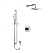 Riobel Canada KIT323RFC-EX - Type T/P (thermostatic/pressure balance) 1/2'' coaxial 2-way system with hand shower and