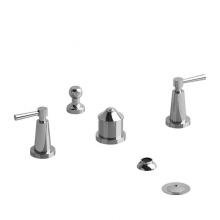 Riobel Canada PA09LC - 4-piece bidet faucet with integrated vacuum breaker