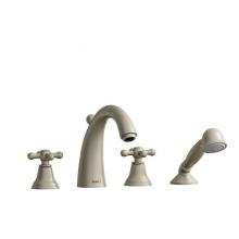 Riobel Canada PR12+BN - 4-Piece Deck-Mount Tub Filler With Hand Shower