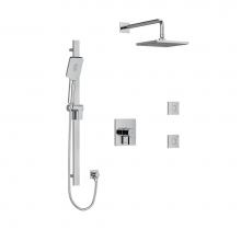 Riobel Canada KIT3545PFTQC-6-SPEX - Type T/P (Thermostatic/Pressure Balance) 1/2'' Coaxial 3-Way System, Hand Shower Rail, E