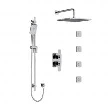 Riobel Canada KIT483EQC-6 - Type T/P (thermostatic/pressure balance) 3/4'' double coaxial system with hand shower ra