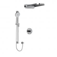 Riobel Canada KIT2745RUTMC-SPEX - Type T/P (thermostatic/pressure balance) 1/2'' coaxial 3-way system with hand shower rai