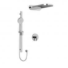 Riobel Canada KIT2745PXTMC - Type T/P (thermostatic/pressure balance) 1/2'' coaxial 3-way system with hand shower rai