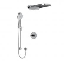 Riobel Canada KIT2745RUTM+C-EX - Type T/P (thermostatic/pressure balance) 1/2'' coaxial 3-way system with hand shower rai