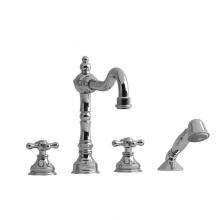 Riobel Canada RT12+C - 4-piece deck-mount tub filler with hand shower