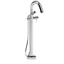 Riobel Canada TRU39C - 2-way Type T (thermostatic) coaxial floor-mount tub filler with hand shower trim