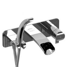 Riobel Canada SA07C - Wall-mount Type T/P (thermo/pressure balance) coaxial open spout tub filler with hand shower