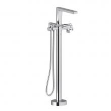 Riobel Canada TOD39C - 2-way Type T (thermostatic) coaxial floor-mount tub filler with hand shower trim