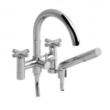 Riobel Canada RU06+KNC - 6'' tub filler with hand shower