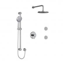 Riobel Canada KIT3545GNC-EX - Type T/P (Thermostatic/Pressure Balance) 1/2'' Coaxial 3-Way System, Hand Shower Rail, E