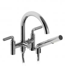 Riobel Canada RU06LKNC - 6'' tub filler with hand shower