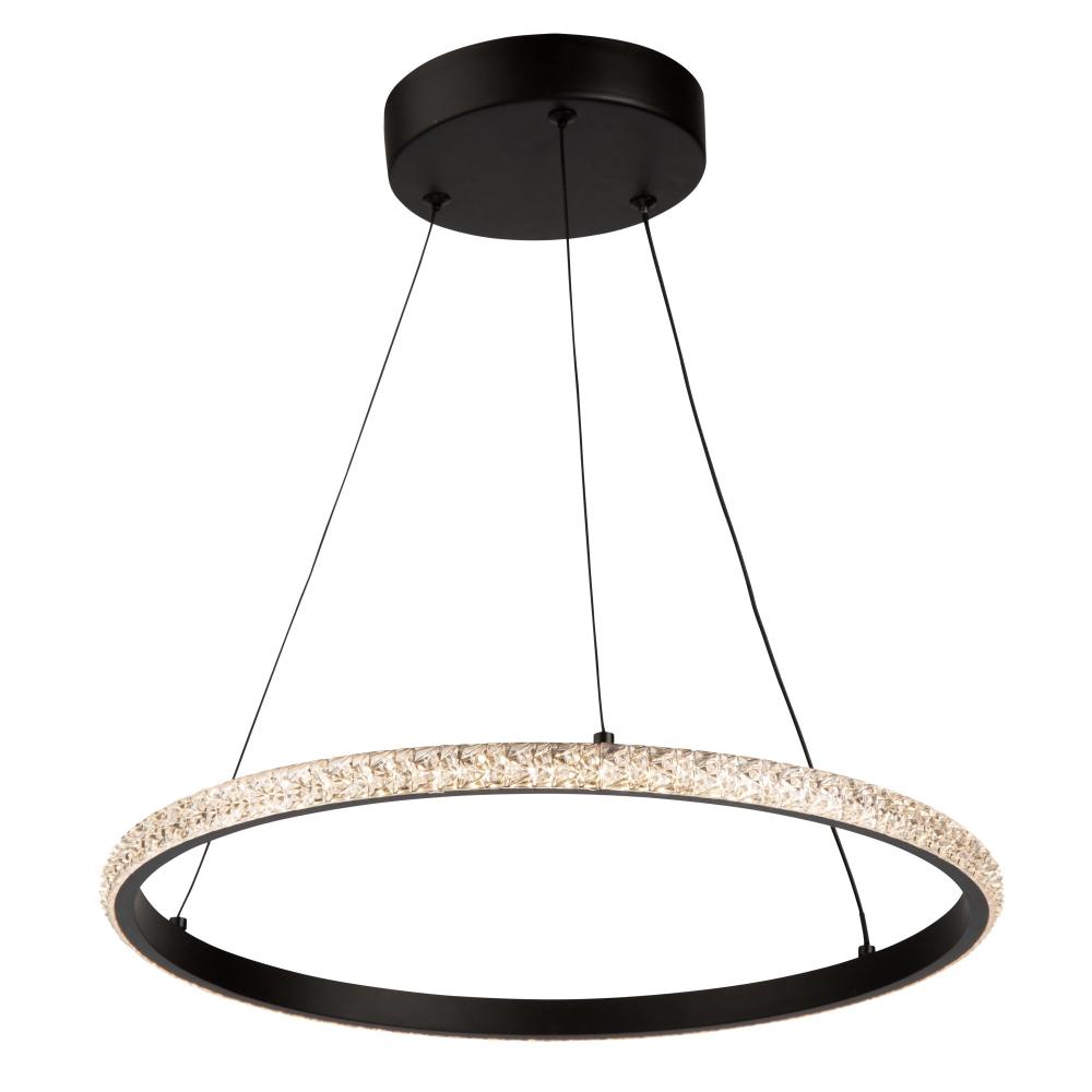 Nova 24W LED Pendant Black