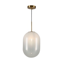 Artcraft AC10630BR - Vita Collection 1-Light Pendant White and Brass