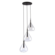 Artcraft AC11163BK - Conic 3 Light Pendant Black