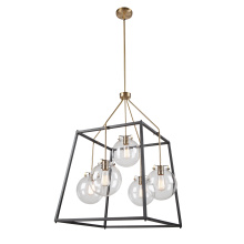 Artcraft AC11605VB - Bridgetown 5 Light Chandelier (Black & Harvest Brass)