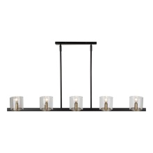 Artcraft AC11825BB - Salinas Collection 5-Light Island Light, Black and Brass