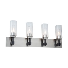 Artcraft AC11944SN - Arlington Collection 4-Light Bathroom Vanity Fixture Satin Nickel