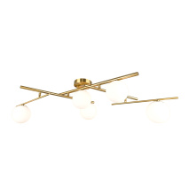 Artcraft AC11975BR - Modena - 5-Light Semi-Flush Mount - Plated Brushed Brass