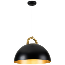 Artcraft AC12000BB - Pantheon - 1-Light Pendant - 15.75" - Black/Rust Brass