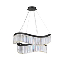 Artcraft AC12202BK - Jules Integrated LED Chandelier 31", Black