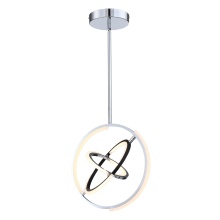 Artcraft AC6740PN - Trilogy Collection Integrated LED 17 in. Pendant, Polished Nickel