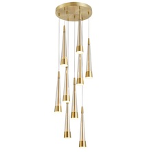 Artcraft AC6829BR - Sunnyvale Collection 9-Light Chandelier Brass