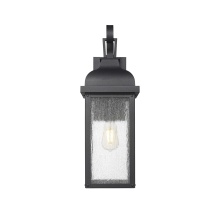 Artcraft AC8180BK - Madrid 1 Light Outdoor Wall Sconce 17.5", Black