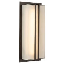 Artcraft AC9190BK - Sausalito 15W LED Outdoor Wall Light Black