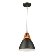 Artcraft SC13321BK - Tote 1 Light Pendant Black