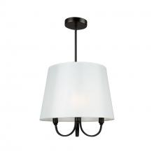 Artcraft SC13330BK - Rhythm 3 Light Pendant Black