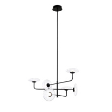 Avista Lighting Inc A1896BK - Helix Chandelier 6-light Black -LED