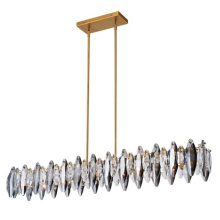 Avista Lighting Inc A8048GD - Avista Glimmer Linear Chandelier 8-Light Gold