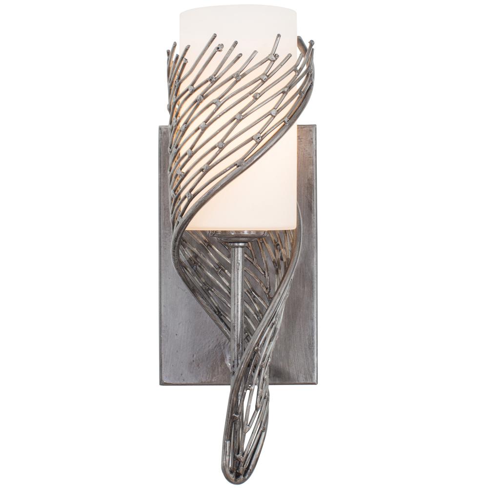 Flow 1-Lt Left Sconce - Steel