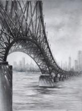 Varaluz 4DWA0123 - Moody Bridge Mixed-Media on Canvas Wall Art