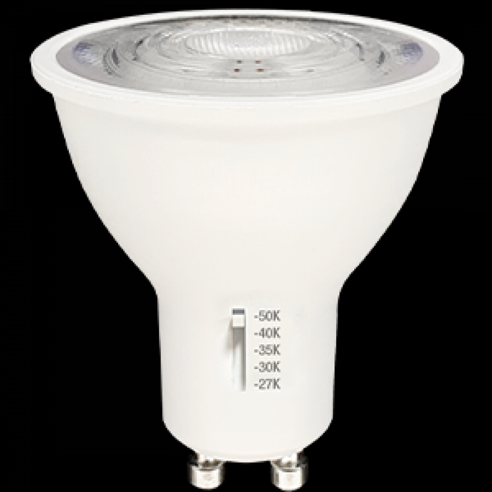 LED LAMP MR16 GU10 BASE 6.5W 500LM 120V 27K/30K/35K/40K/50K DIMMABLE 25° STANDARD