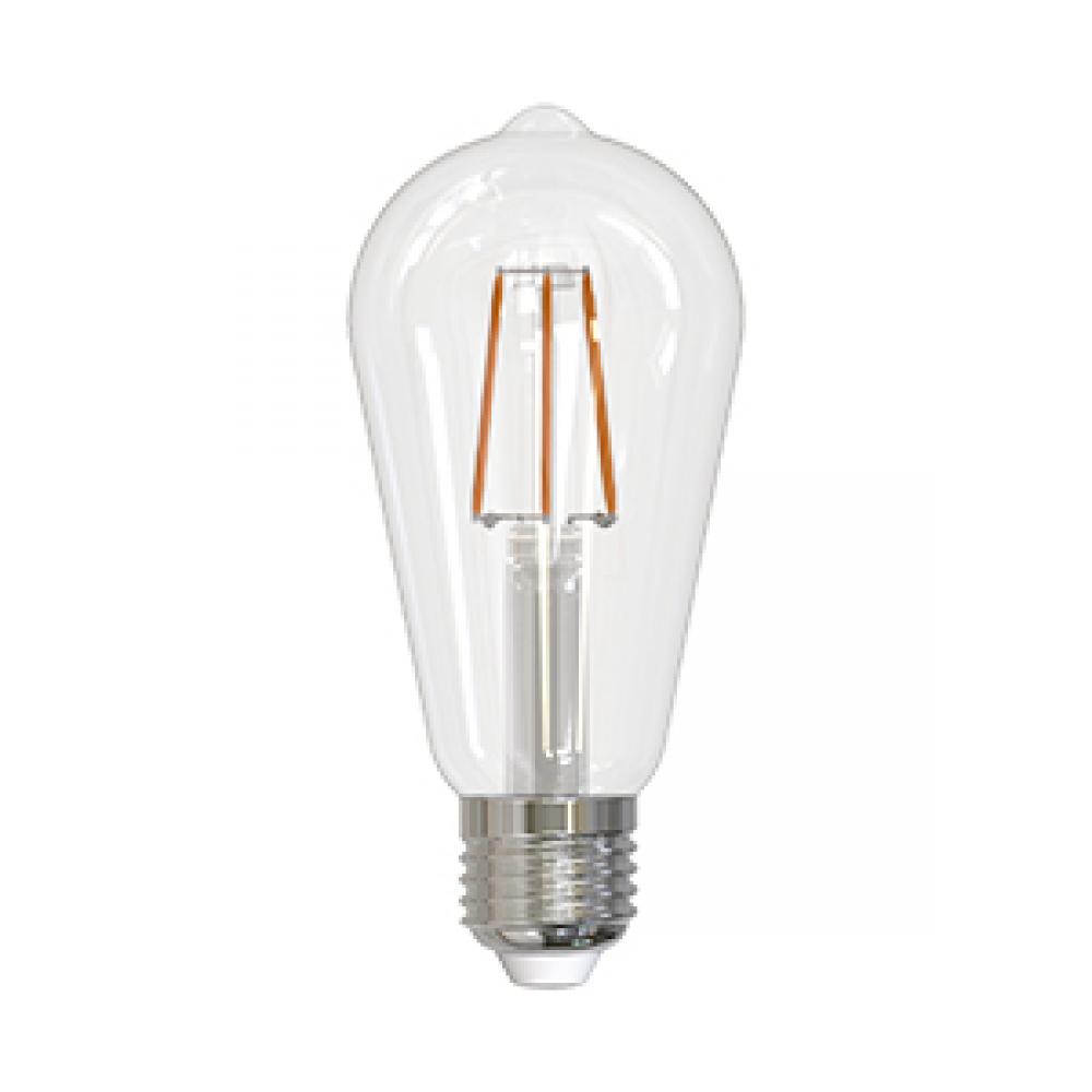 LED Filament Lamp ST19 S3 E26 Base 4.5W 320Â° 120V 40K Clear Oblique Dim 450LM Standard