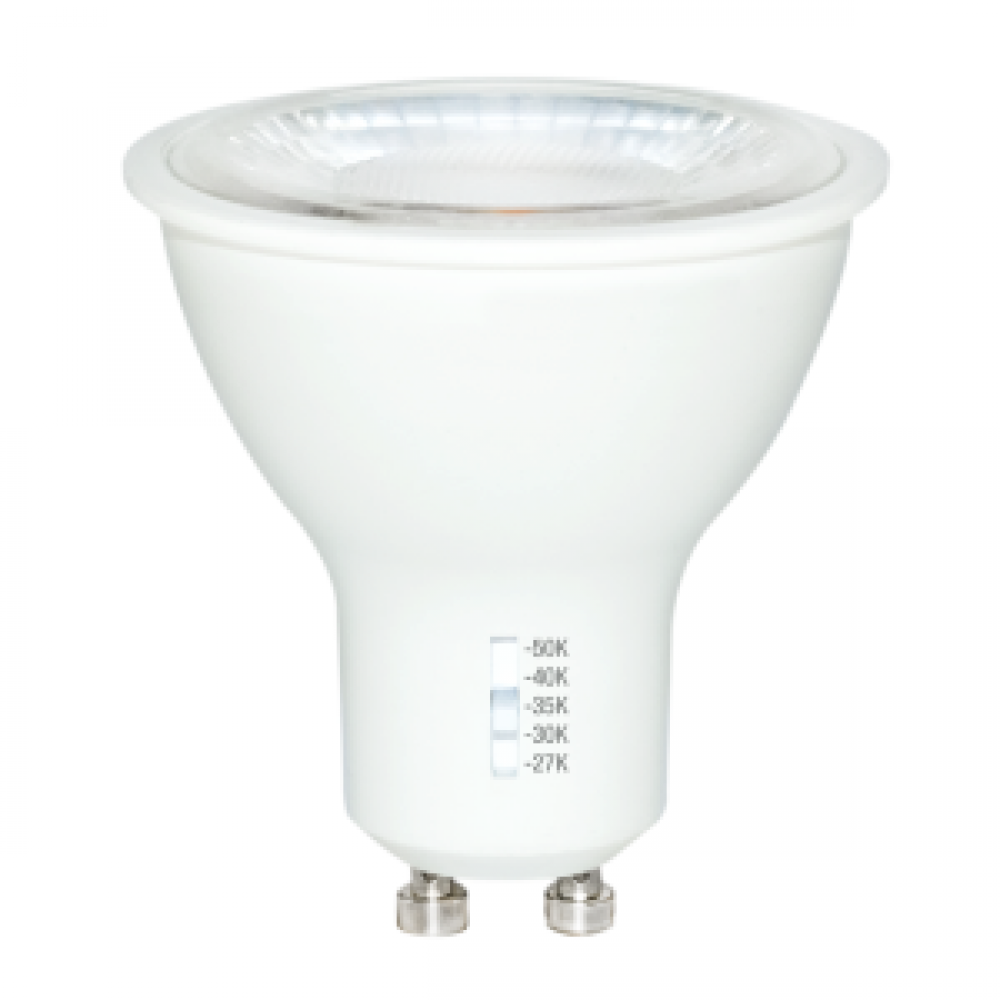 LED LAMP MR16 GU10 BASE 6.5W 500LM 120V 27K/30K/35K/40K/50K DIMMABLE 40Â° STANDARD