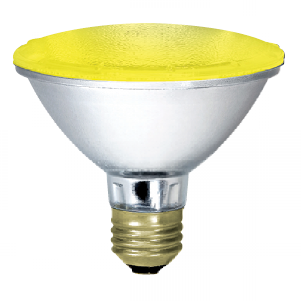 HALOGEN PAR30 50W 130V E26 30DEG FLOOD YELLOW LENS STD