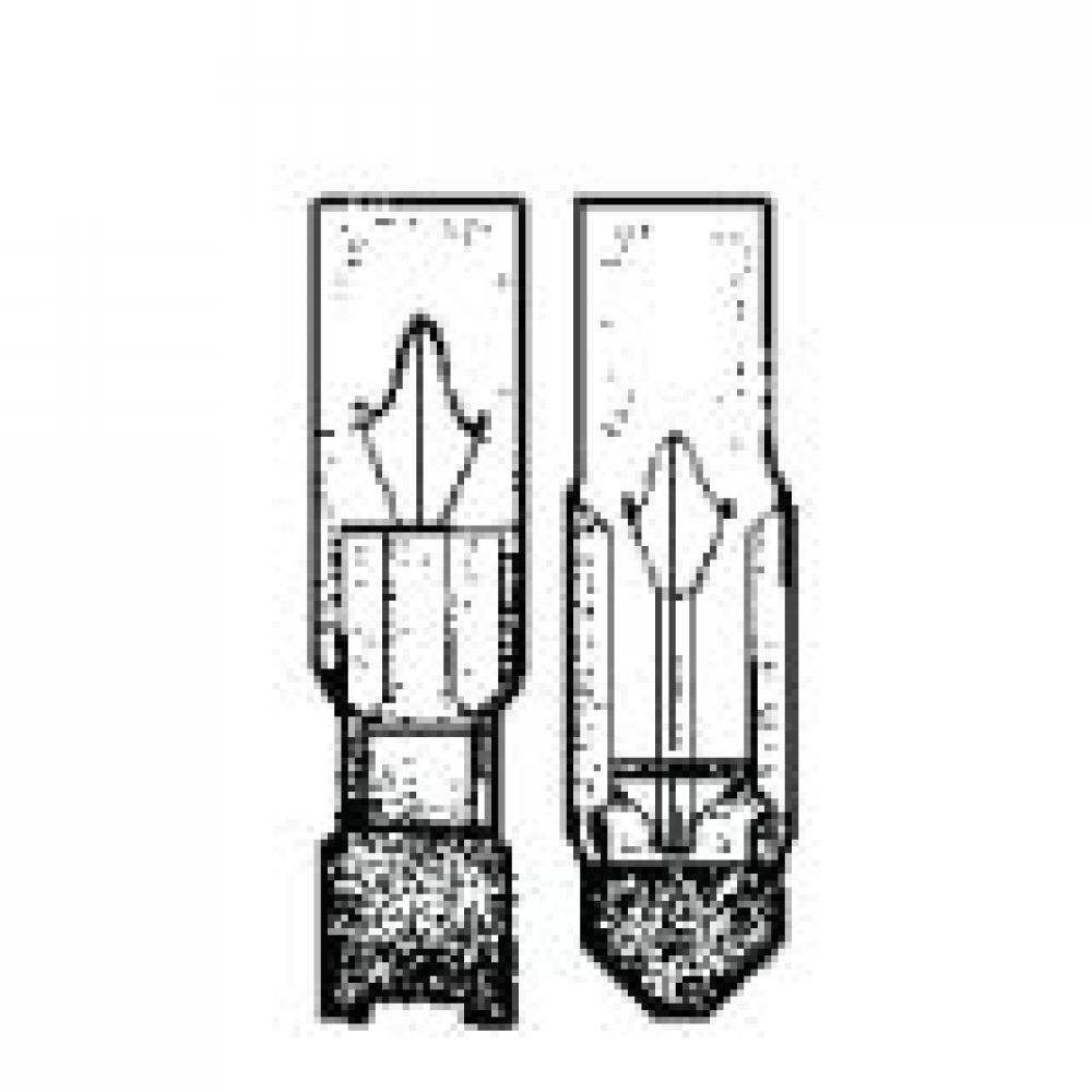 MINIATURE LAMP ANSI:60PSB T-2 60V 0.05A TEL. SLIDE. NO. 5 CLEAR 10 PACK STD