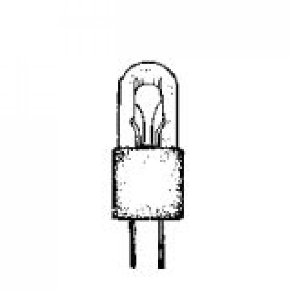 MINIATURE LAMP ANSI:7381 T-1.75 6.3V 0.2A BIPIN G4 CLEAR 10 PACK STD