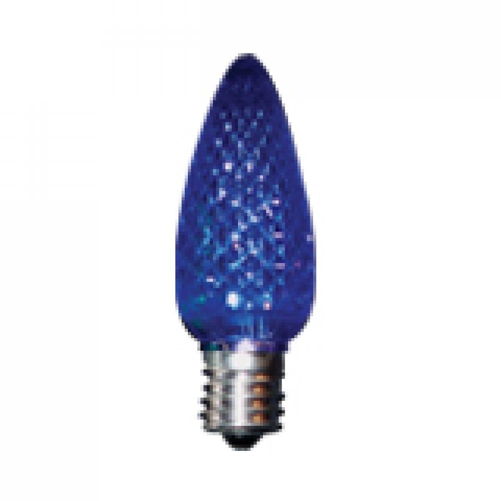 LED Decorative Lamp C9 E17 Base 0.45W 100-130V Blue STANDARD