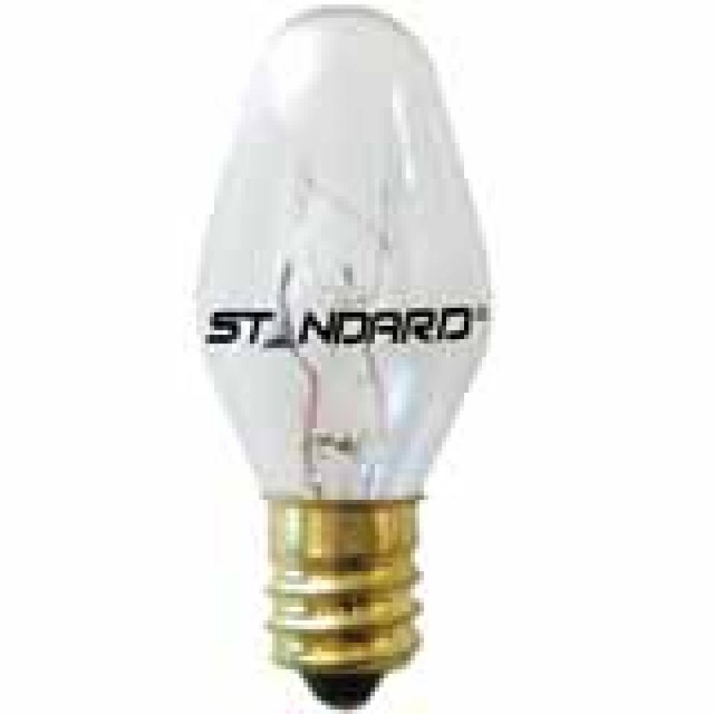 MINIATURE LAMP C-7 125V 0.056A 7W E12 CLEAR 10 PACK STD