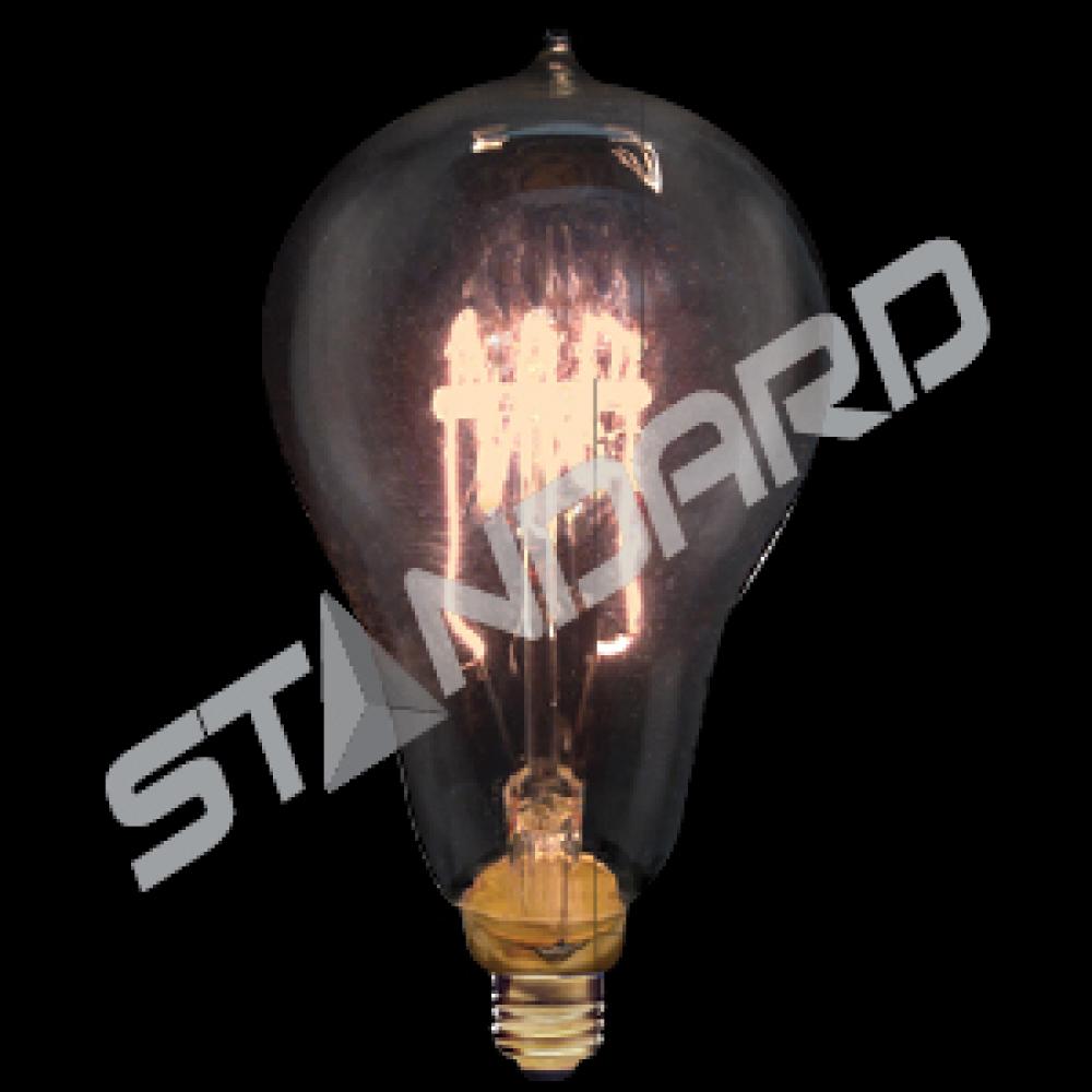 INCANDESCENT VICTORIAN STYLE QUAD LOOP 25W A15 E12 120V CLEAR STD