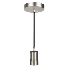 Stanpro (Standard Products Inc.) 67272 - DECORATIVE PENDANTS SOCKET INDUSTRIAL STYLE SERIES 110 BRUSHED NICKEL CA NOPY AND SOCKET