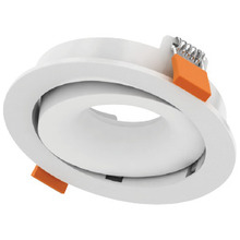 Stanpro (Standard Products Inc.) 64741 - LUMEINA TRIM 4IN WHITE CURVED GIMBAL ROUND